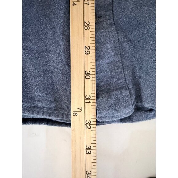 Duluth Trading Co Flannel Button Down Shirt Mens 3XL Slate Blue Cotton Outdoor - Picture 7 of 9